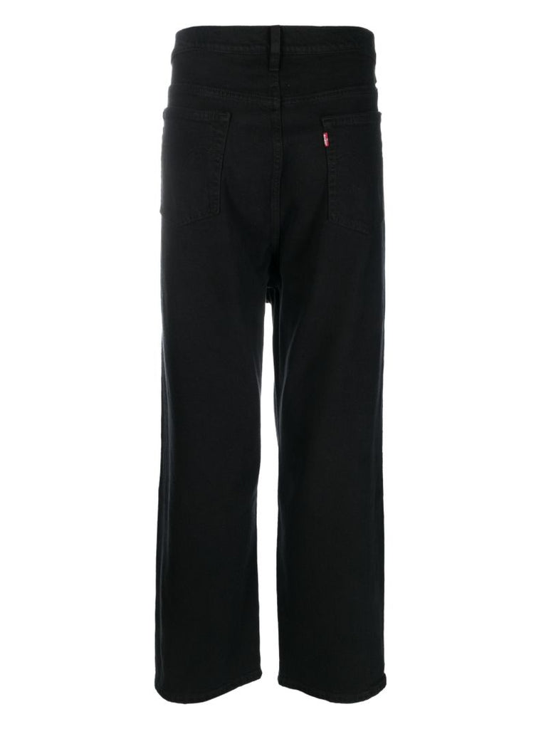Black 501 Straight-leg Jeans