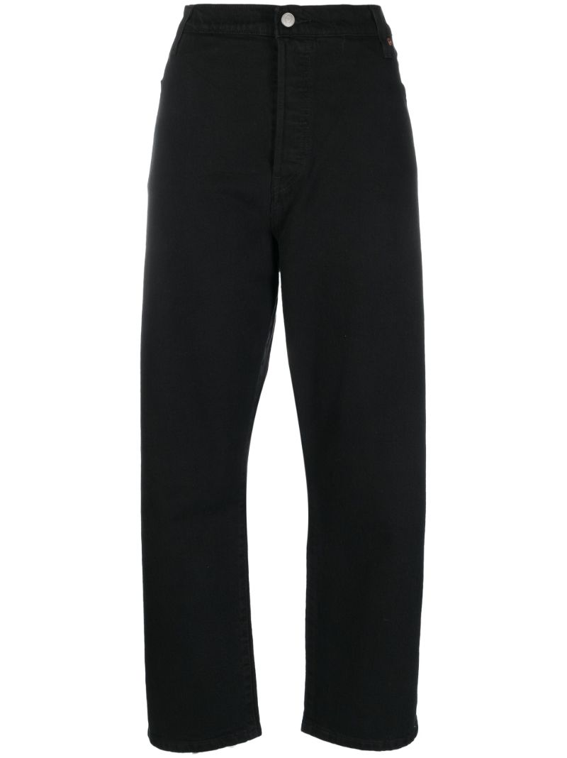 Black 501 Straight-leg Jeans