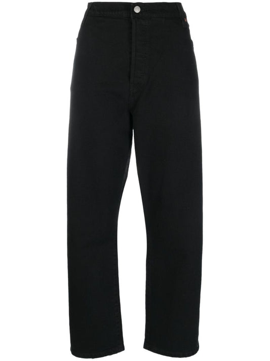 Black 501 Straight-leg Jeans