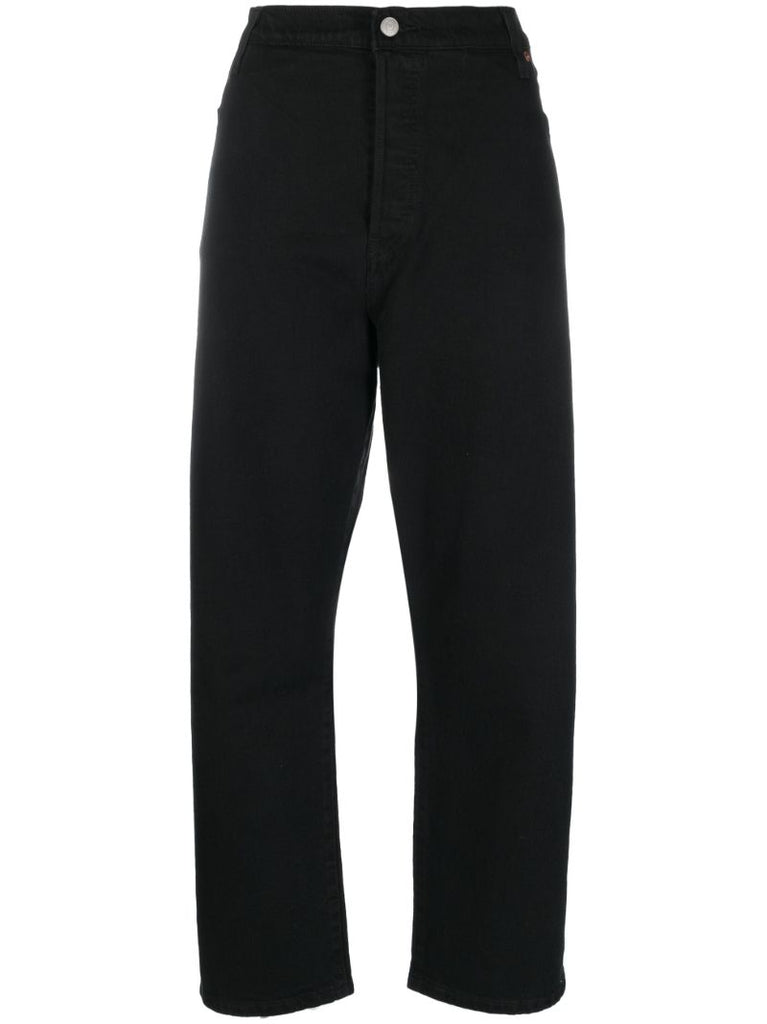 Black 501 Straight-leg Jeans