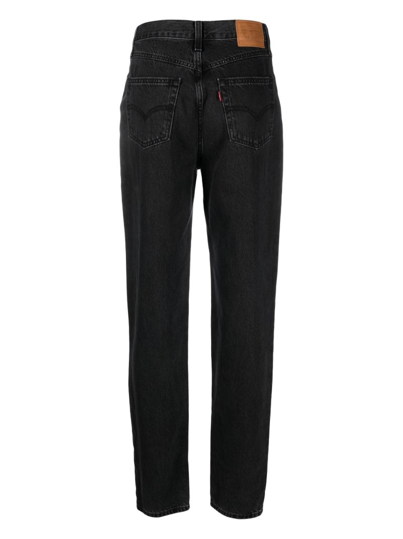 Black '80s Mom Tapered Jeans