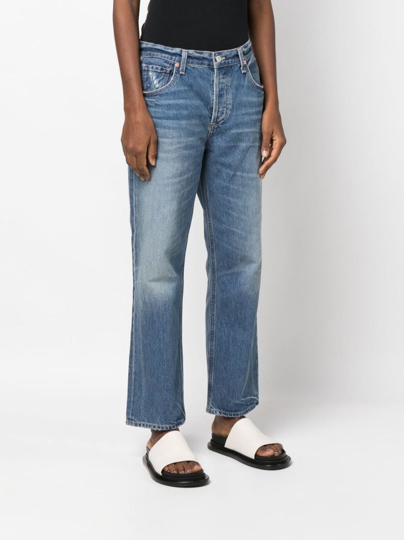 Blue Neve Low-slung Relaxed Straight Jeans