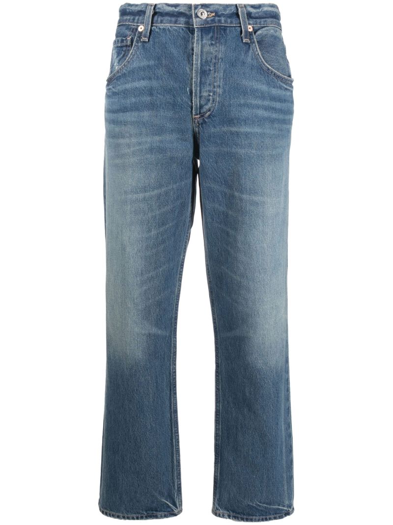 Blue Neve Low-slung Relaxed Straight Jeans