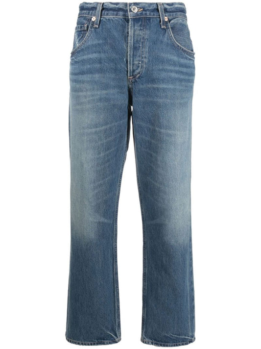 Blue Neve Low-slung Relaxed Straight Jeans