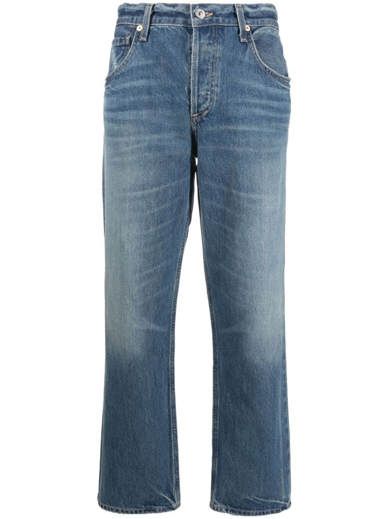 Blue Neve Low-slung Relaxed Straight Jeans