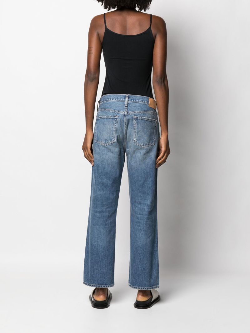 Blue Neve Low-slung Relaxed Straight Jeans