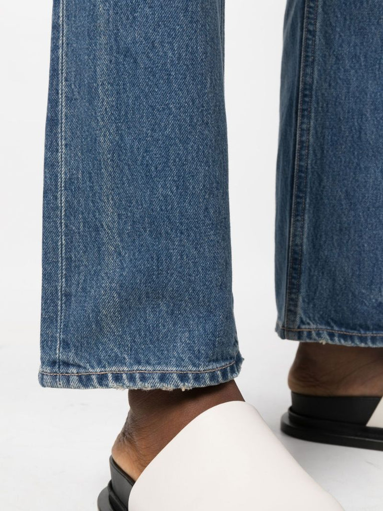 Blue Neve Low-slung Relaxed Straight Jeans