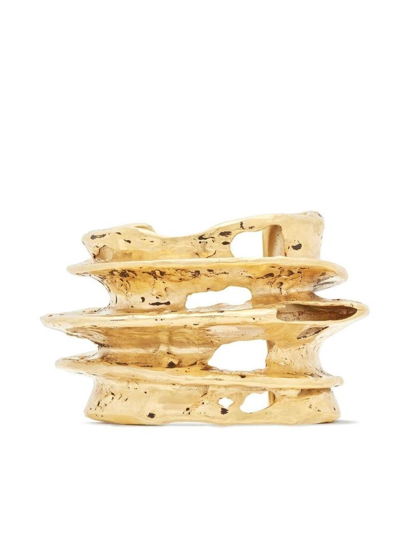 Gold-tone Sculpted Cuff Bracelet