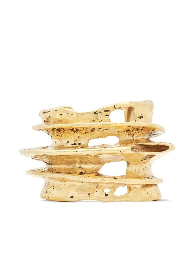 Gold-tone Sculpted Cuff Bracelet