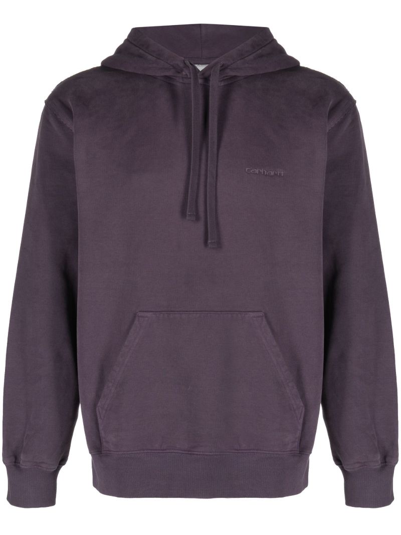 Purple Marfa Cotton Hoodie