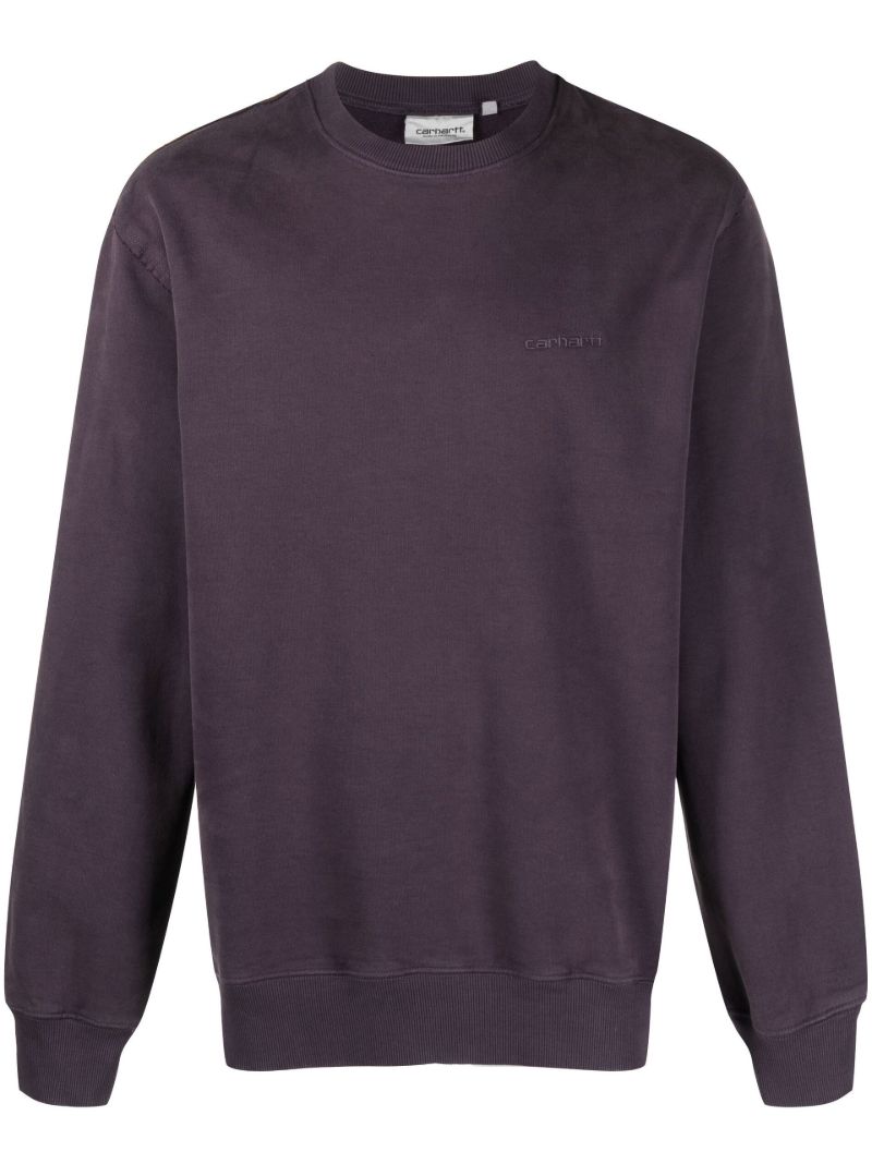 Purple Marfa Cotton Sweatshirt