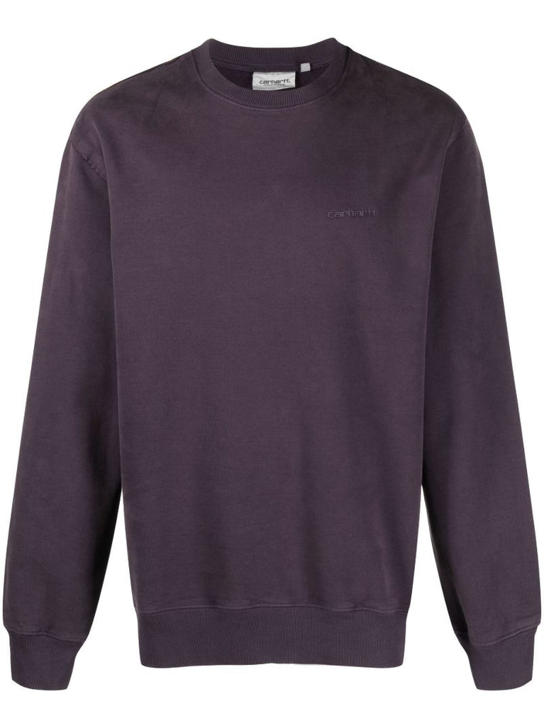 Purple Marfa Cotton Sweatshirt