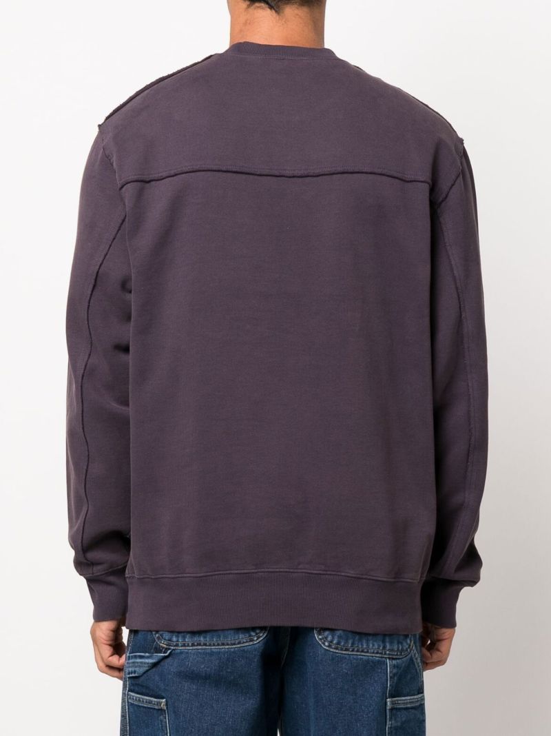 Purple Marfa Cotton Sweatshirt