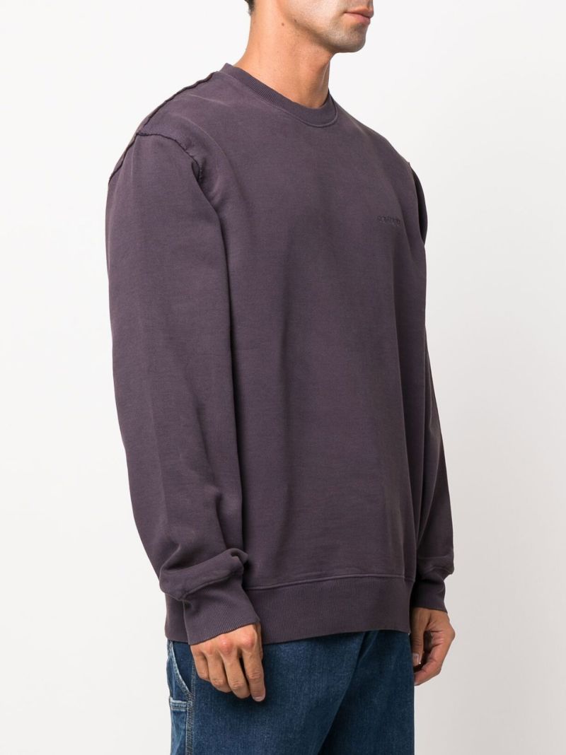 Purple Marfa Cotton Sweatshirt