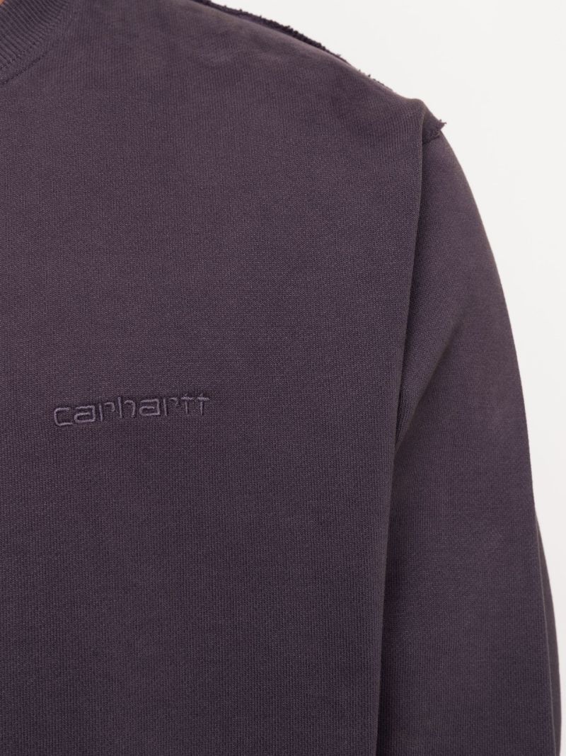 Purple Marfa Cotton Sweatshirt