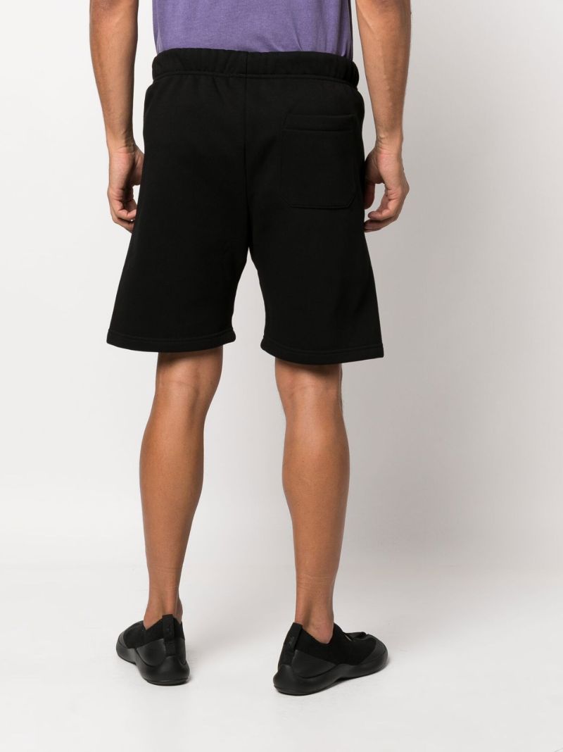 Black Chase Cotton Track Shorts