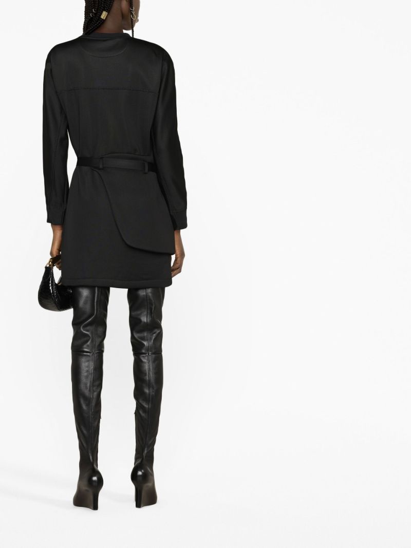Black Belted Mini Dress