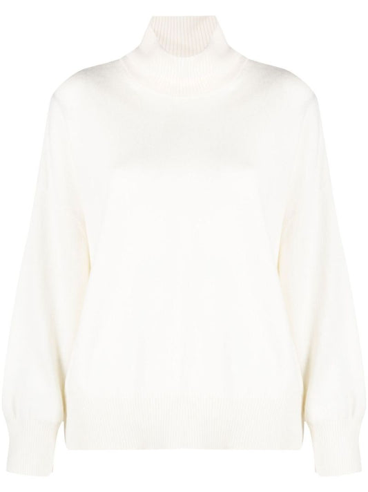 Neutral Murano Roll-neck Cashmere Sweater