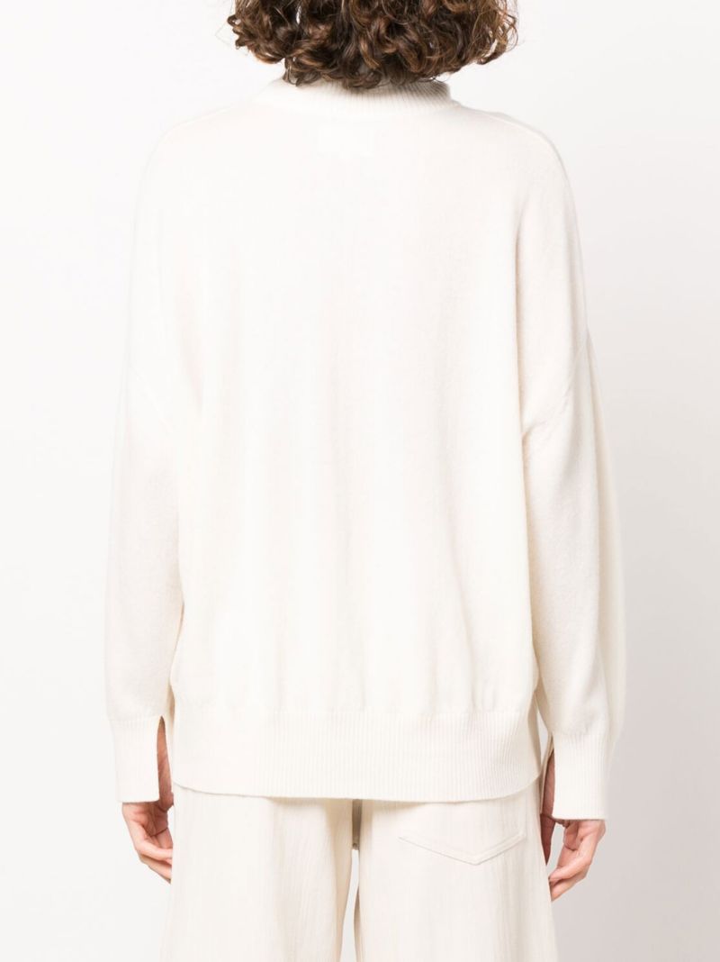 Neutral Murano Roll-neck Cashmere Sweater