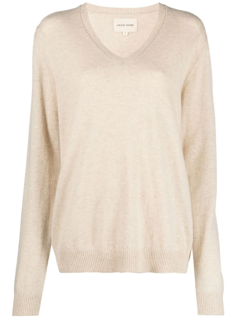 Neutral Serafini Cashmere Sweater