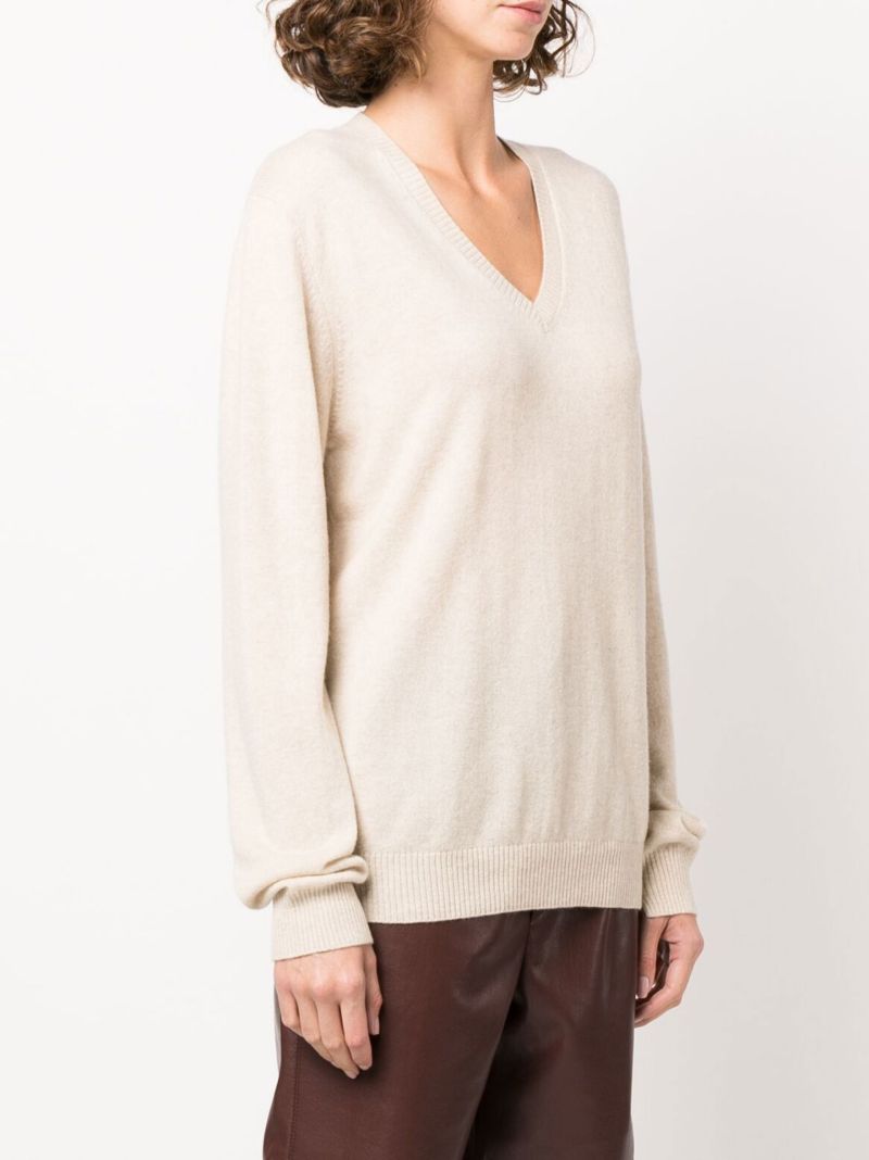 Neutral Serafini Cashmere Sweater