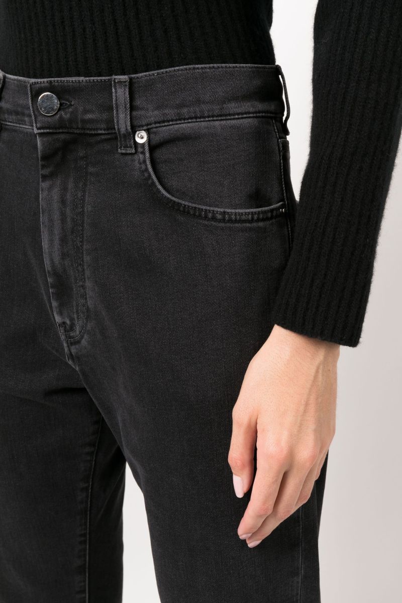 Black Straight Leg Jeans