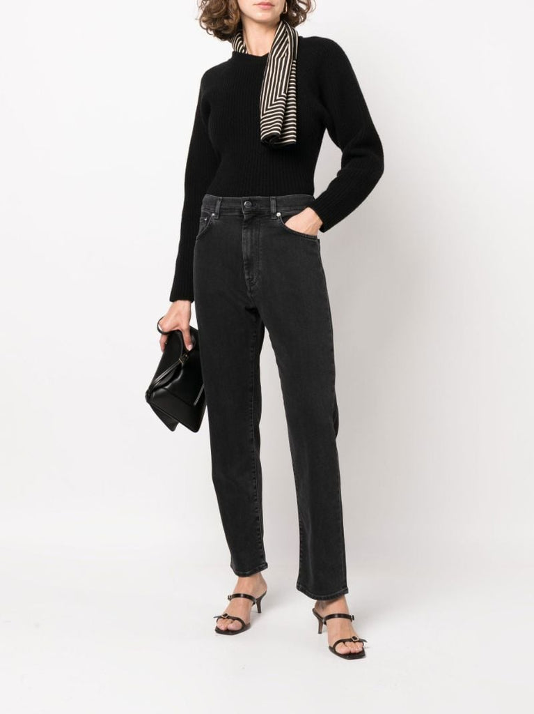 Black Straight Leg Jeans