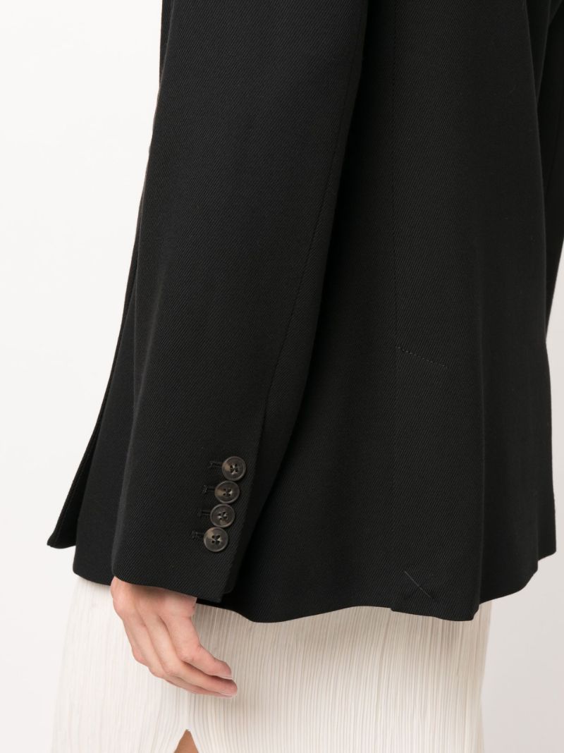 Black Sandyato Double-breasted Blazer