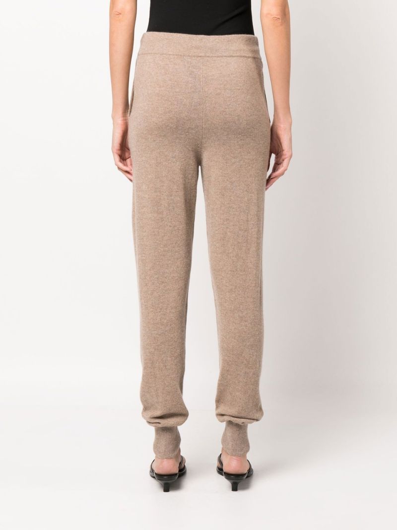 Brown Maddalena Cashmere Track Pants