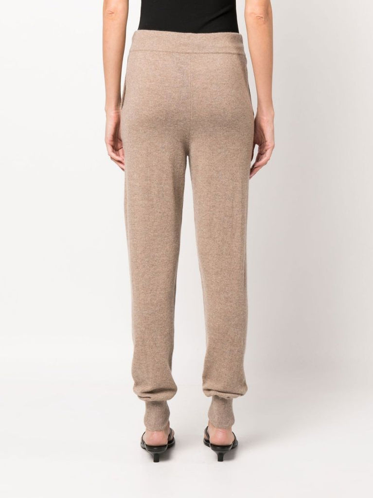 Brown Maddalena Cashmere Track Pants
