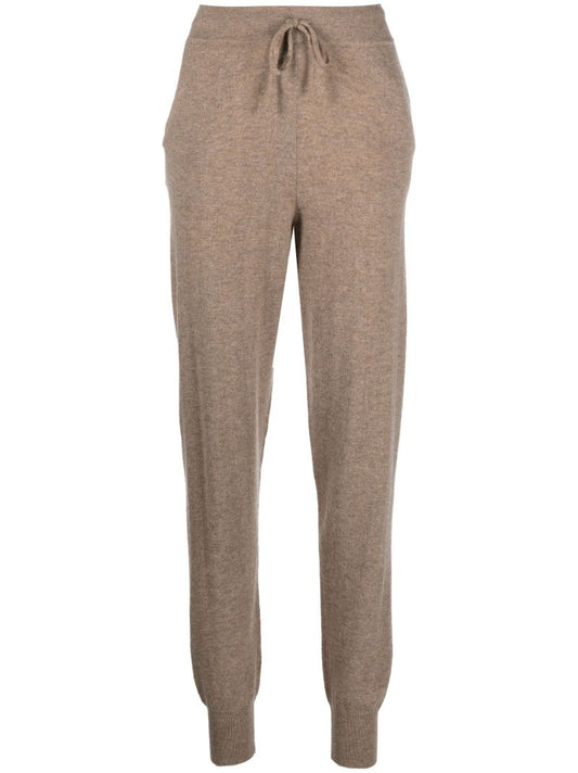 Brown Maddalena Cashmere Track Pants
