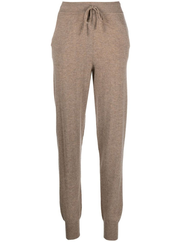 Brown Maddalena Cashmere Track Pants