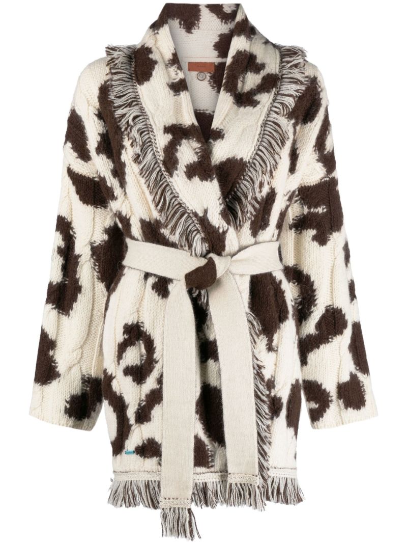 Neutral Icon Jacquard Cardigan