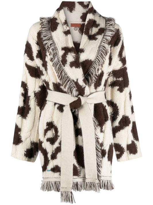 Neutral Icon Jacquard Cardigan