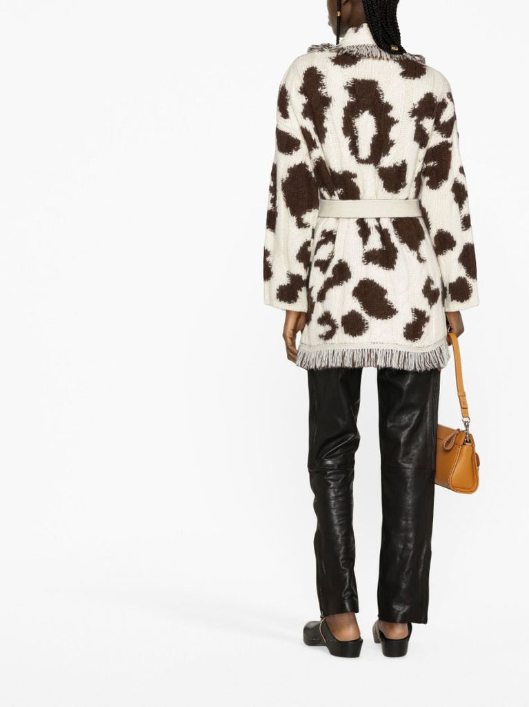 Neutral Icon Jacquard Cardigan