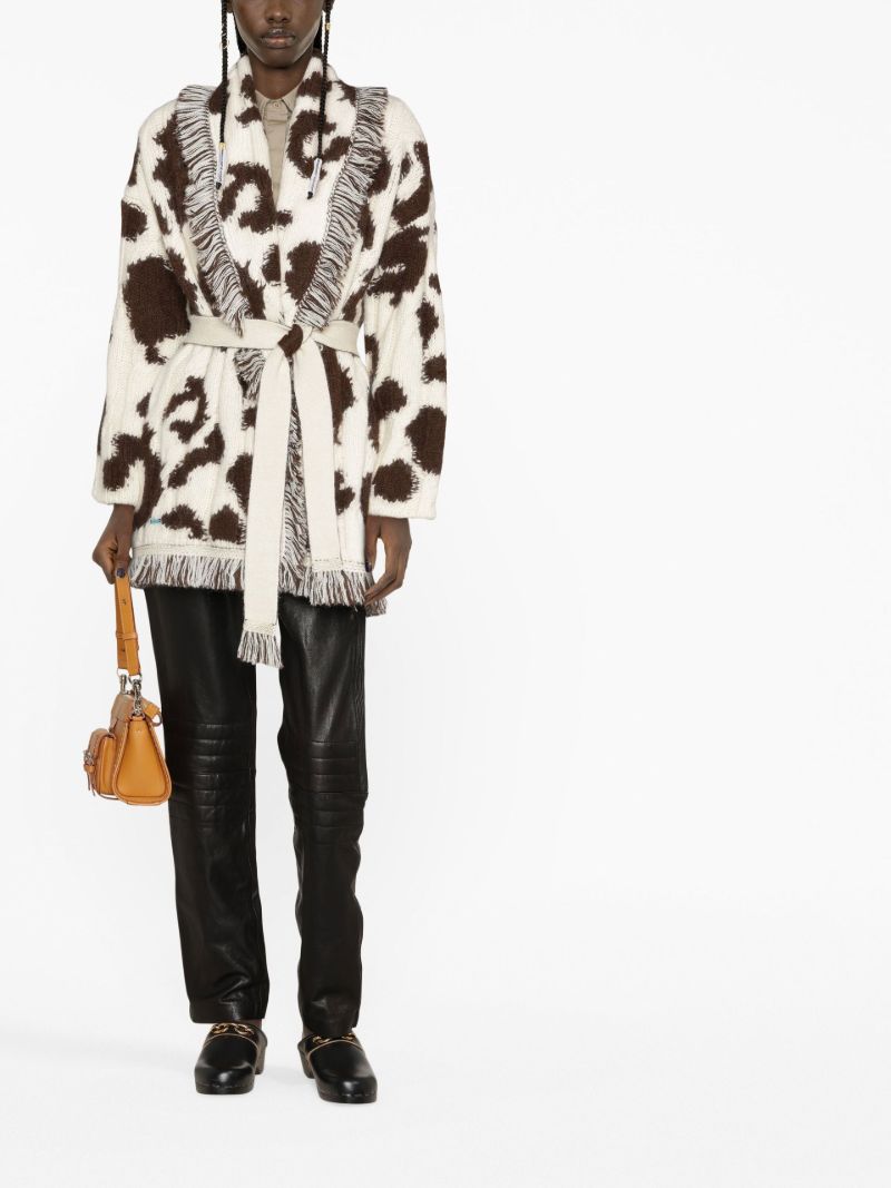 Neutral Icon Jacquard Cardigan