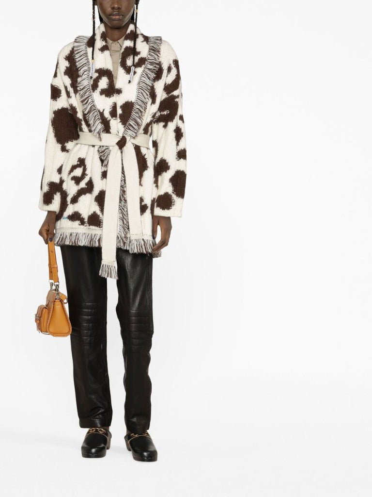Neutral Icon Jacquard Cardigan