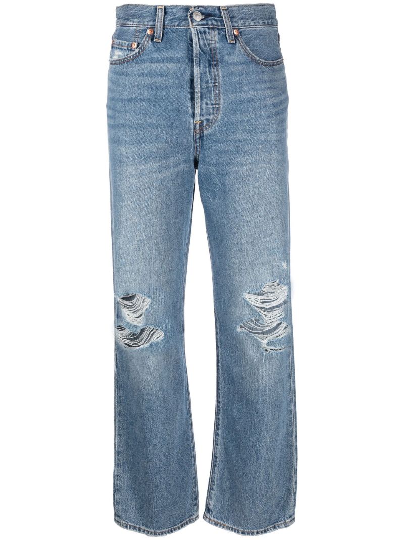 Blue Ribcage Straight-leg Jeans