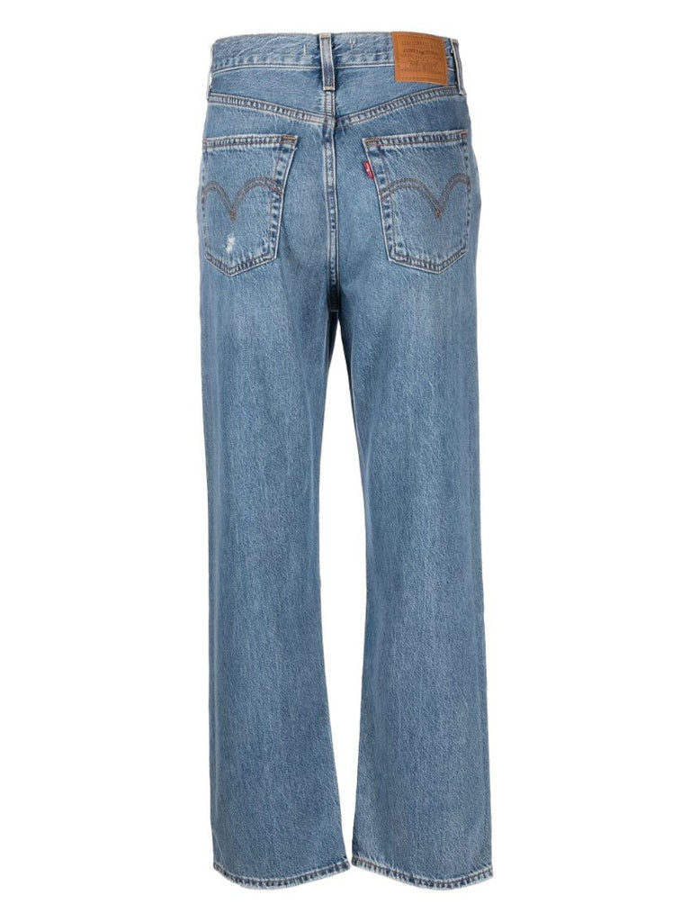 Blue Ribcage Straight-leg Jeans
