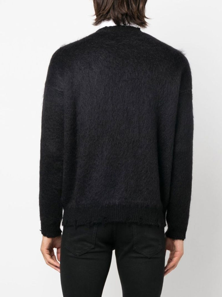 Black Playboy Bunny Textured Sweater