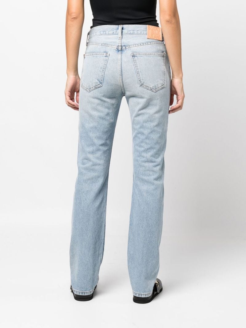 Blue Brit Panelled Straight Leg Jeans