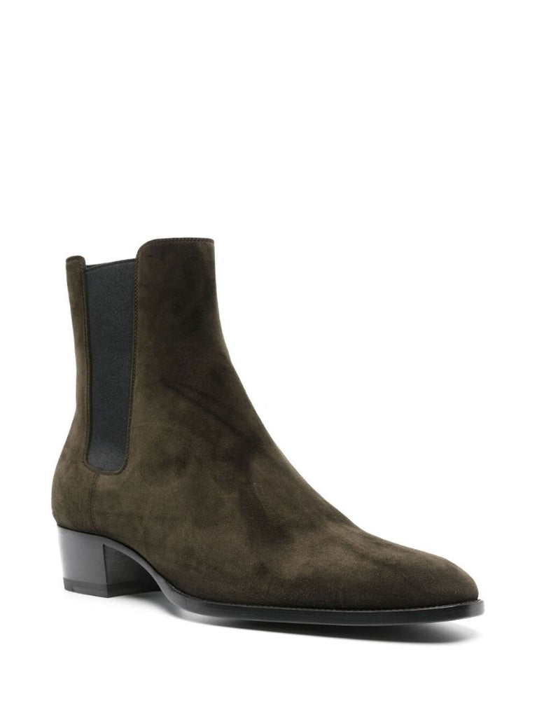 Brown Wyatt Suede Ankle Boots