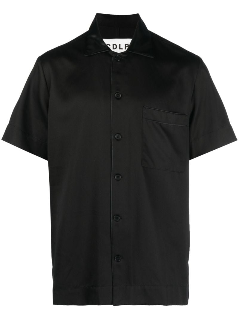 Black Home Suit Short Sleeve Shirt
