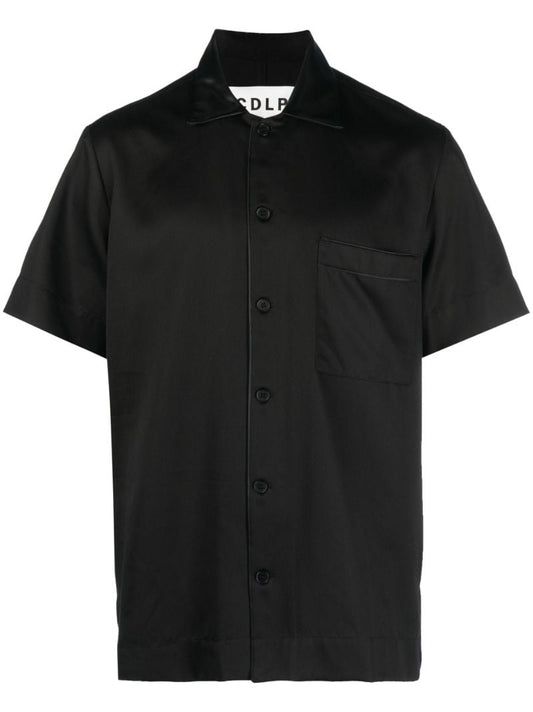 Black Home Suit Short Sleeve Shirt