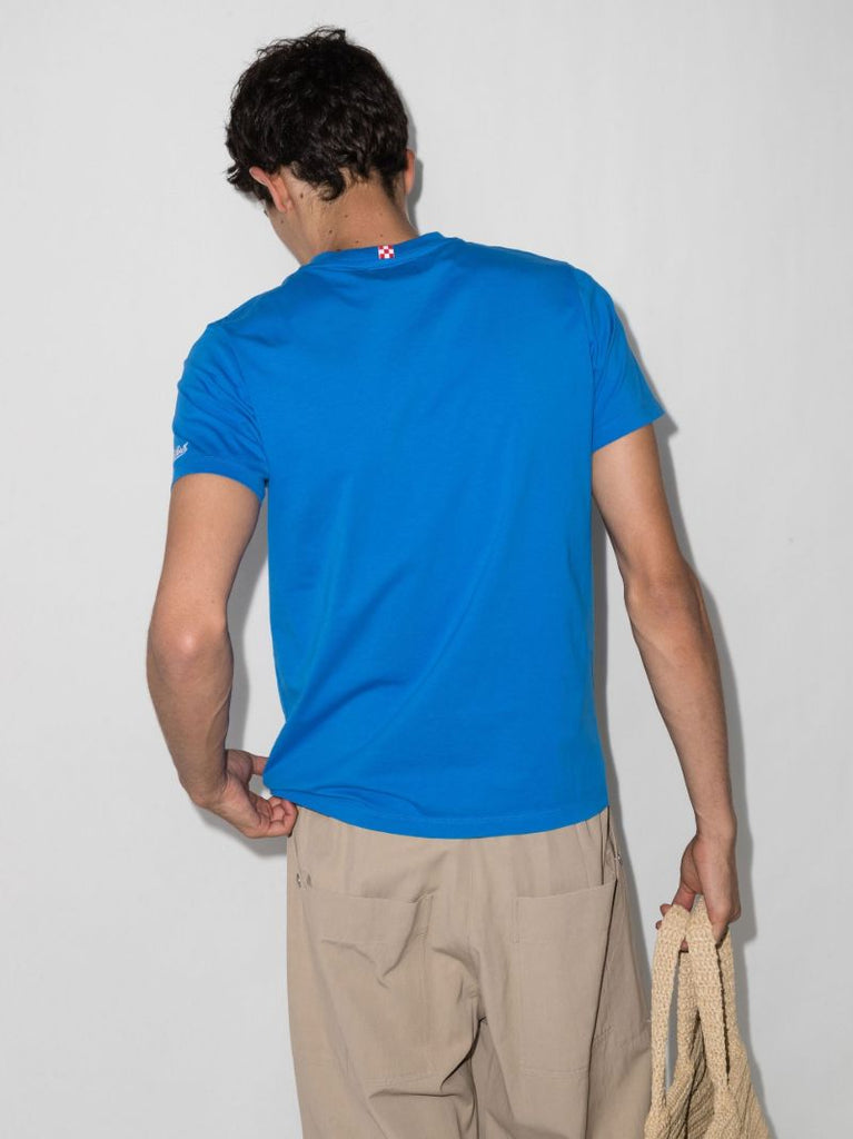 Blue Embroidered Spritz T-shirt