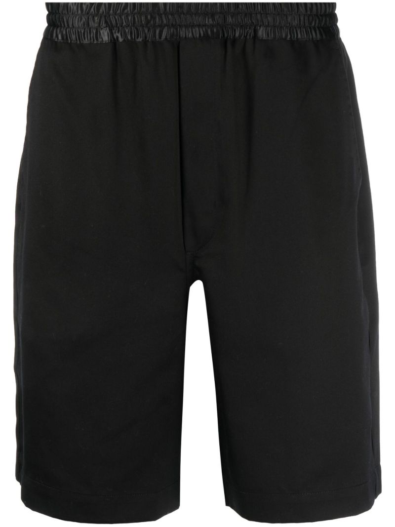 Black Home Suit Drawstring Shorts