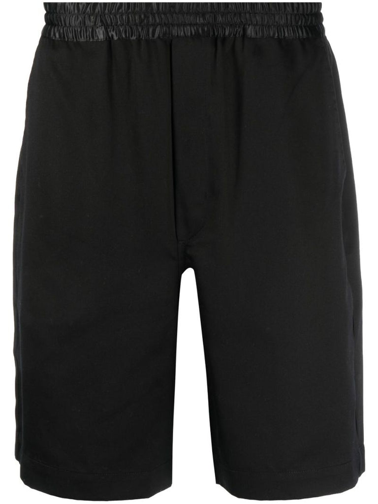 Black Home Suit Drawstring Shorts
