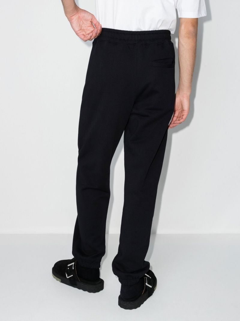 Black Logo Print Track Pants