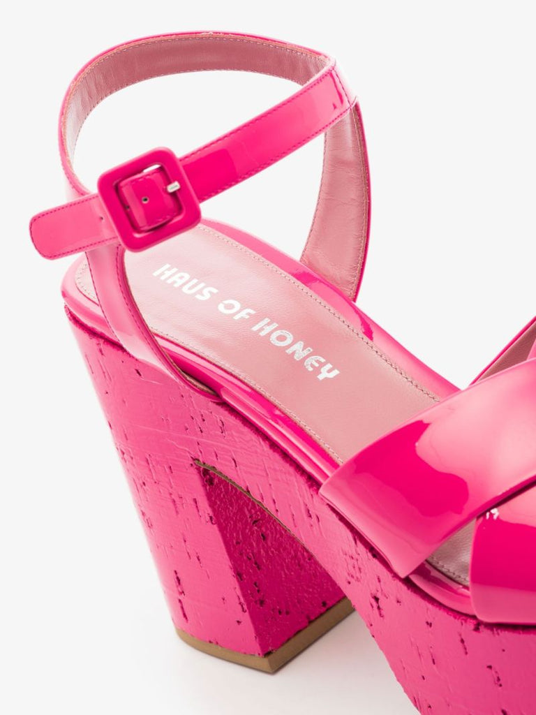 Pink Lacquer Doll 65 Patent Leather Platform Sandals