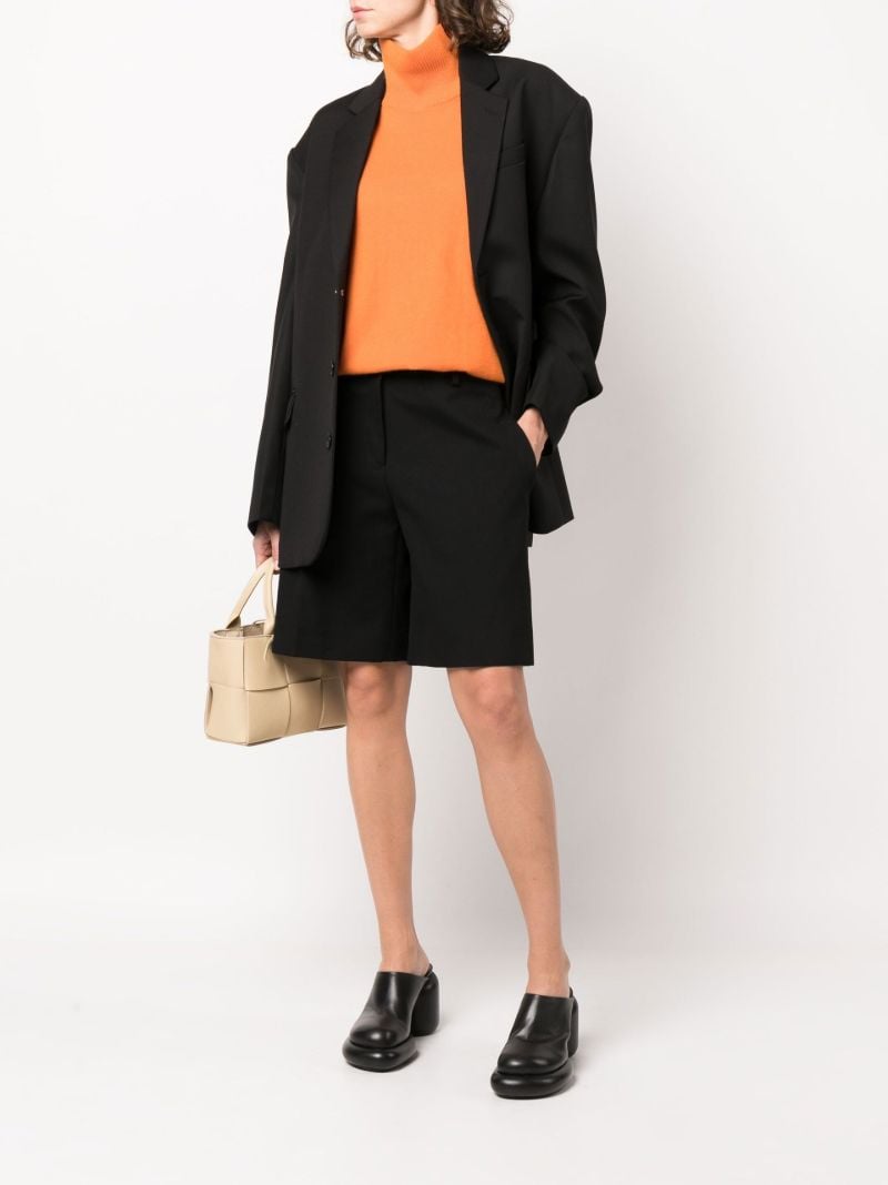 Orange Roll Neck Cashmere Sweater